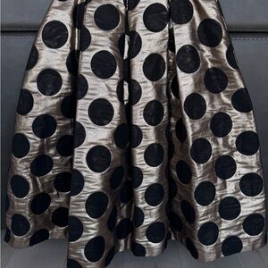 Ronni Nicole Black and Gold A-Line Skirt